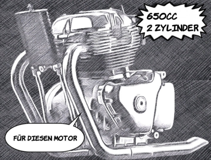 Service Kit ROWE Royal Enfield GT650 / Interceptor 650 / Super Meteor 650 SAE 15W-50 Ölwechsel Set .