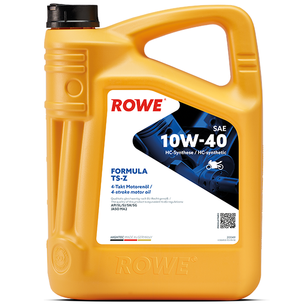 Motorrad Öl ROWE HIGHTEC FORMULA 10W-40 TS-Z HC Synthese JASO MA2 .