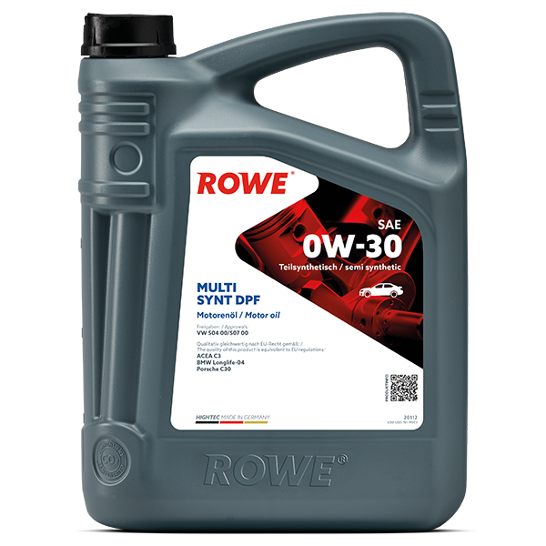 ROWE HIGHTEC MULTI SYNT DPF SAE 0W-30 / Teilsynthetisches Mehrbereichs-Leichtlaufmotorenöl .
