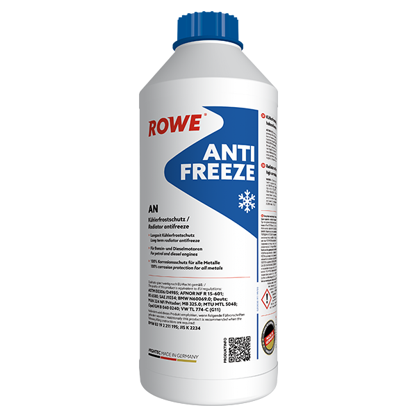 ROWE HIGHTEC ANTIFREEZE AN / Kühlerfrostschutzn Konzentrat blau auf Monoethylenglykol Basis .