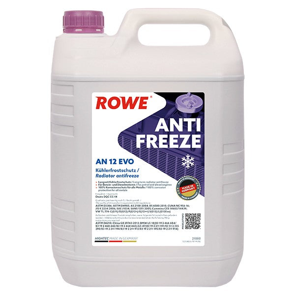 ROWE ANTIFREEZE AN 12 EVO / Langzeit-Kühlerfrostschutzkonzentrat .