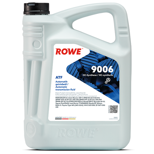 ROWE HIGHTEC ATF 9006 / Hochleistungs-ATF mit abgesenkter Viskosität für verbesserte Kraftstoffeffizienz .