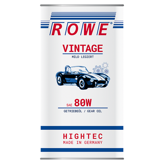 ROWE HIGHTEC VINTAGE SAE 80W / Mild legiertes Getriebeöl auf Mineralölbasis .