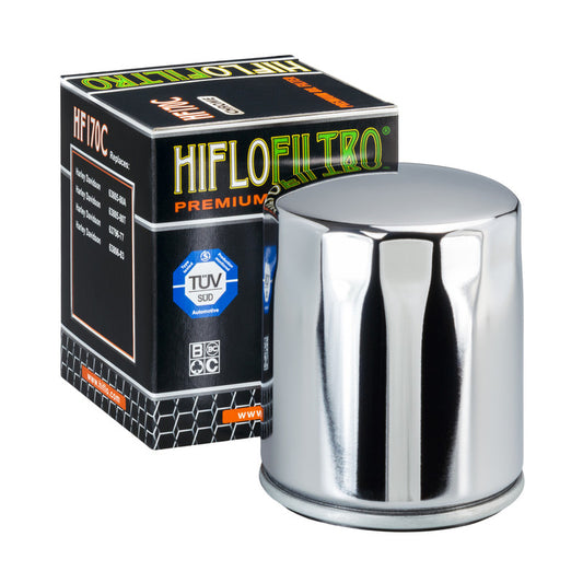 Ölfilter HIFLO HF170C / verchromt Harley Davidson .