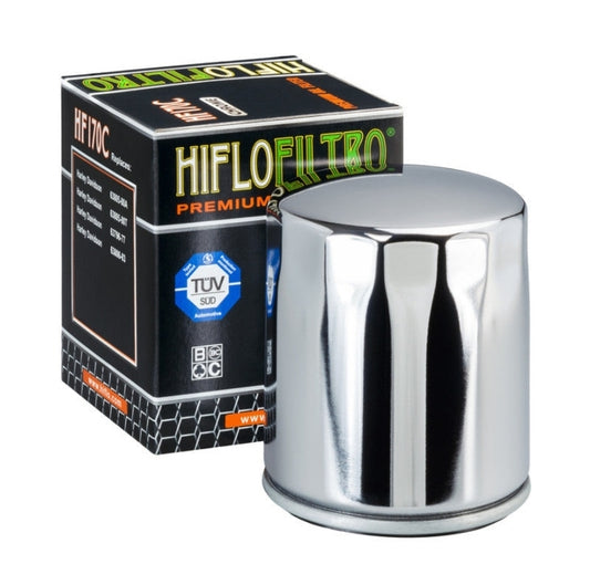 Ölfilter HIFLO HF171C / verchromt Harley Davidson .