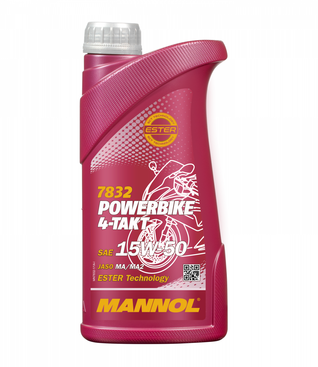 Motorrad Öl MANNOL 7832 4-Takt Powerbike 15W-50 / synthetisch JASO MA2 .