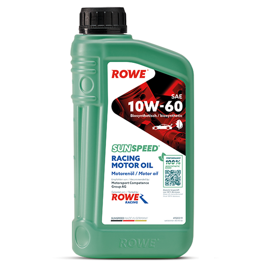 ROWE SUNSPEED RACING MOTOR OIL SAE 10W-60 4920019 / 100% biosynthetische Basis Motoröl