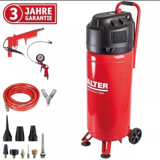 Druckluft Kompressor Fa. Walter 50l Kessel 240l/min stehender Luftkompressor 220V