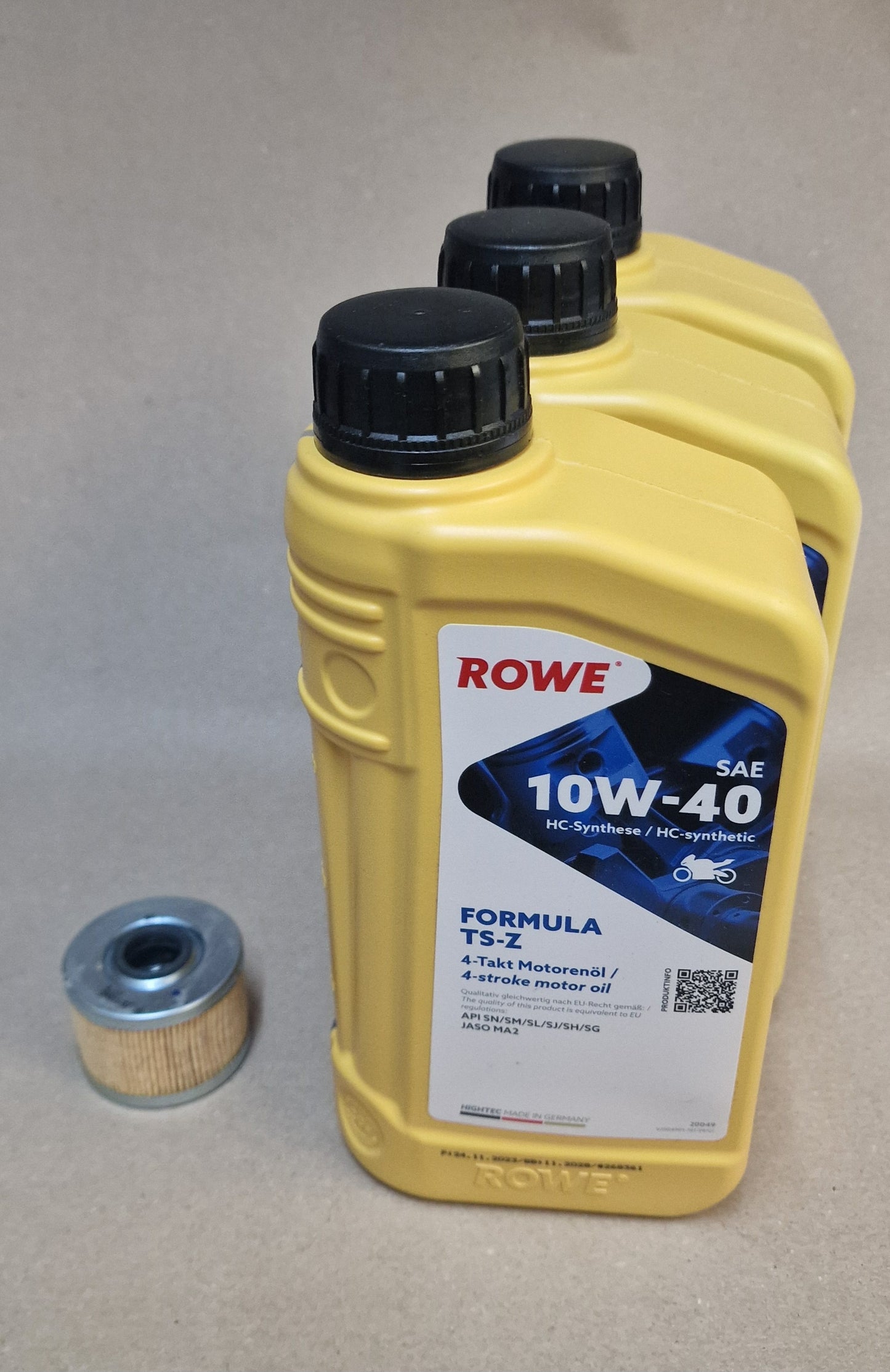 Service Kit ROWE Royal Enfield Himalayan 450 / Guerrilla 450 SAE 10W-40 Ölwechsel Set