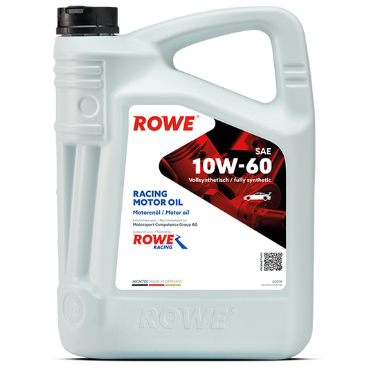 ROWE HIGHTEC RACING MOTOR OIL SAE 10W-60 / Vollsynthetisches Mehrbereichs-Leichtlaufmotorenöl .