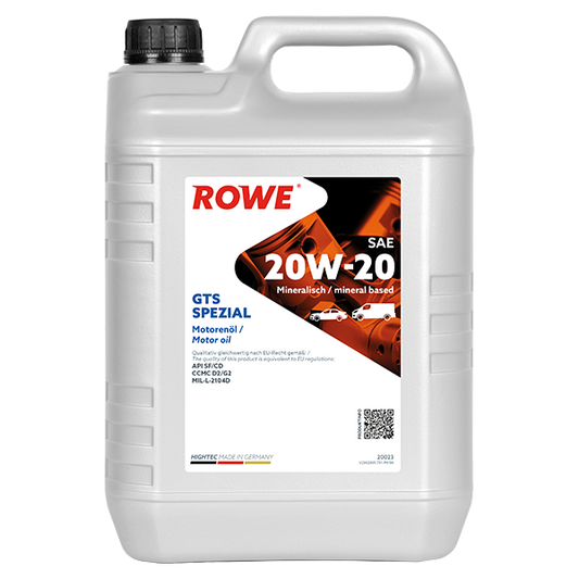 ROWE HIGHTEC GTS Spezial SAE 20W-20 / Mineralisches Einbereichs-Motorenöl .