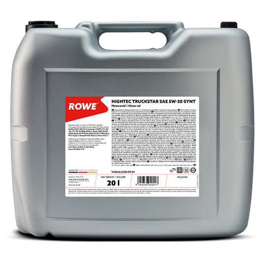 ROWE HIGHTEC Truckstar SAE 5W-30 SYNT / UHPD-Mehrbereichs-Leichtlaufmotorenöl auf HC-Synthese-Basis .