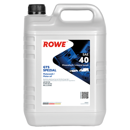 ROWE HIGHTEC GTS Spezial SAE 40 / Mineralisches Einbereichs-Motorenöl .