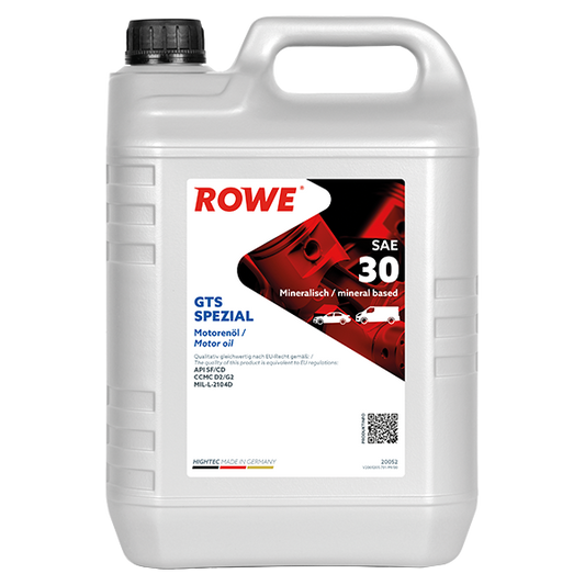 ROWE HIGHTEC GTS Spezial SAE 30 / Mineralisches Einbereichs-Motorenöl .