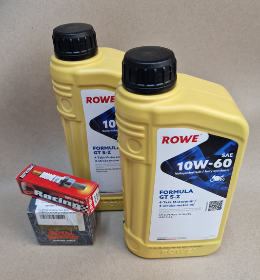 Service Kit "PLUS" ROWE Royal Enfield Himalayan / Scram SAE 10W-60 (alternativ) Ölwechsel Set .