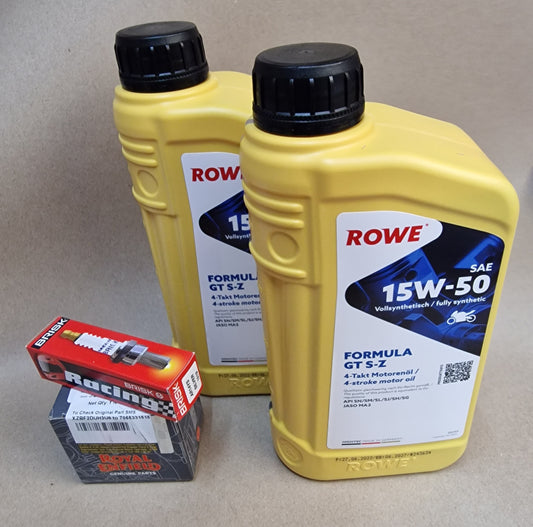 Service Kit "PLUS" ROWE Royal Enfield Himalayan / Scram SAE 15W-50 Ölwechsel Set