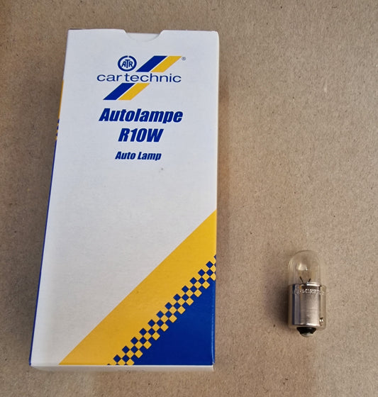 Glühlampe BA15S - R 10W 12 Volt .